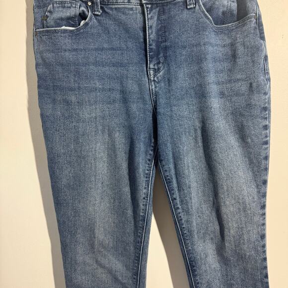 Laurie Felt Jean Women 8 Blue Boyfriend Style Cotton Minimal Modest Casual - Picture 5 of 12